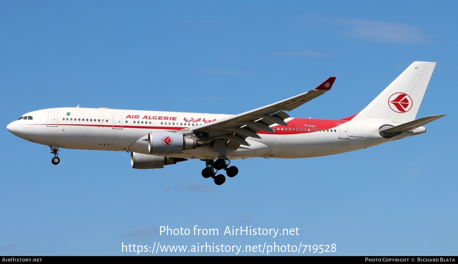 Aircraft Photo of 7T-VJY | Airbus A330-202 | Air Algérie | AirHistory.net #719528