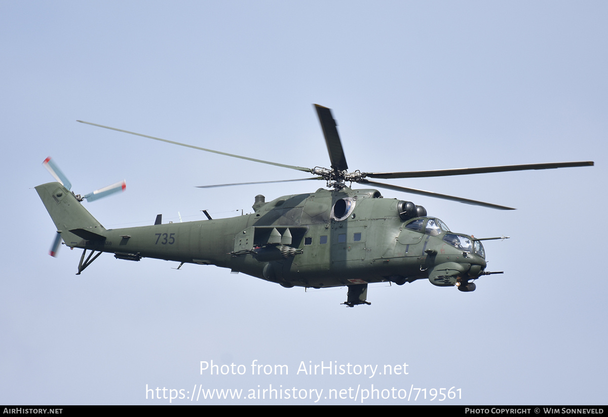 Aircraft Photo of 735 | Mil Mi-24W | Poland - Army | AirHistory.net #719561