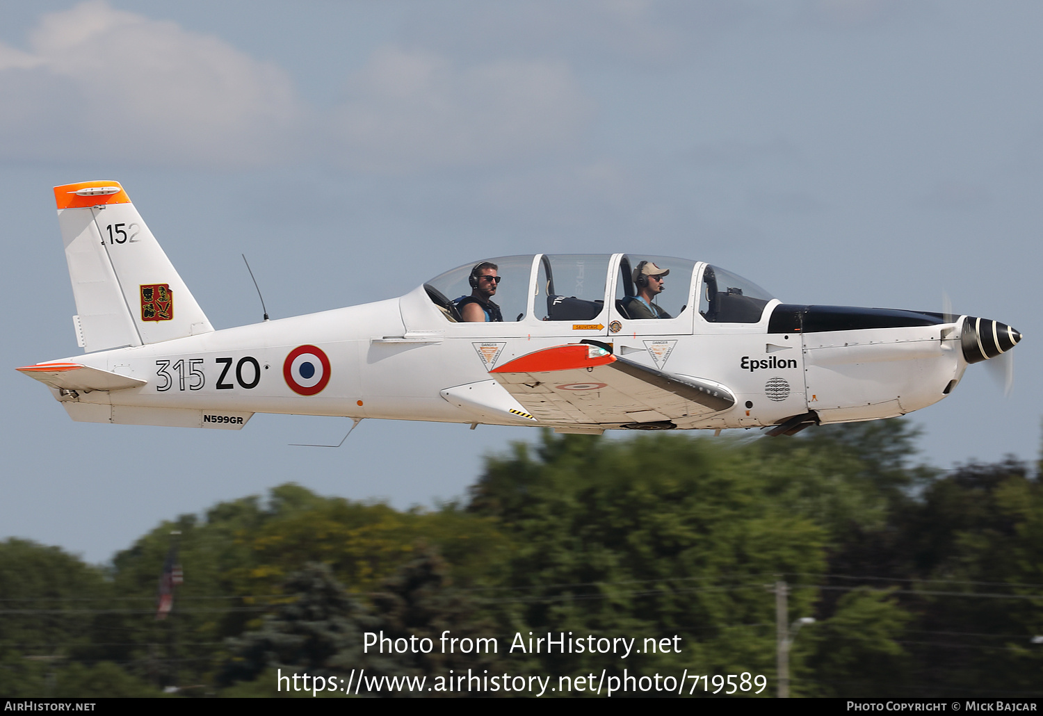 Aircraft Photo of N599GR / 152 | Socata TB-30 Epsilon | France - Air Force | AirHistory.net #719589