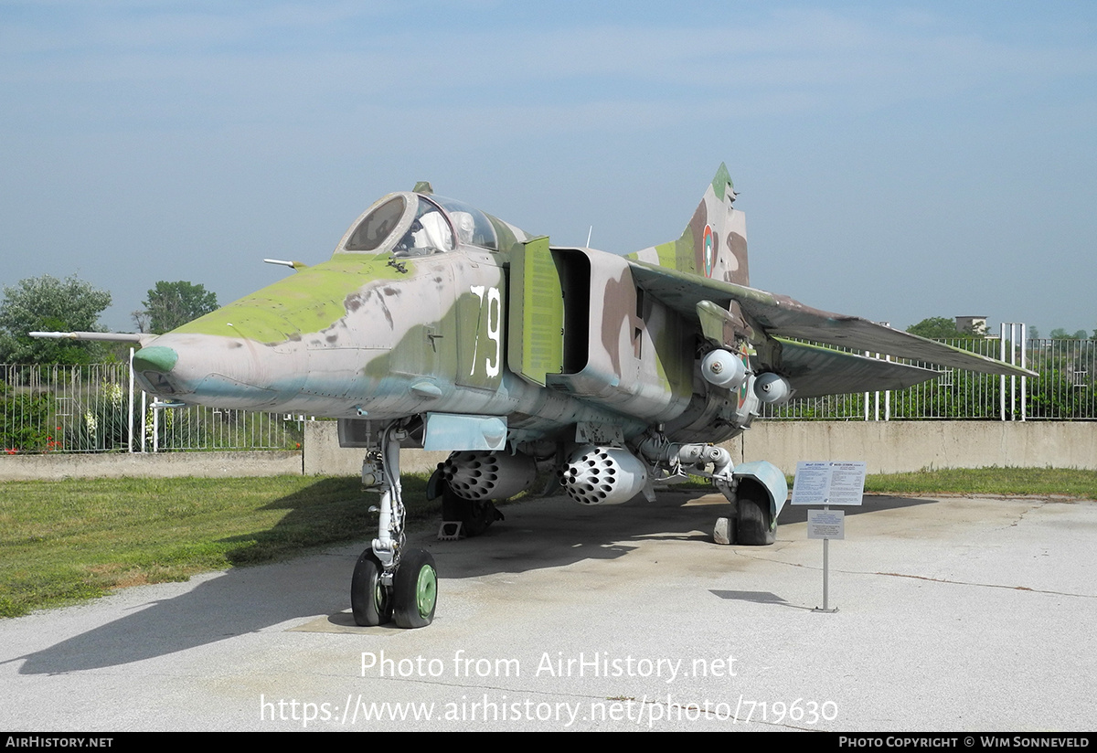 Aircraft Photo of 79 | Mikoyan-Gurevich MiG-23BN | Bulgaria - Air Force | AirHistory.net #719630