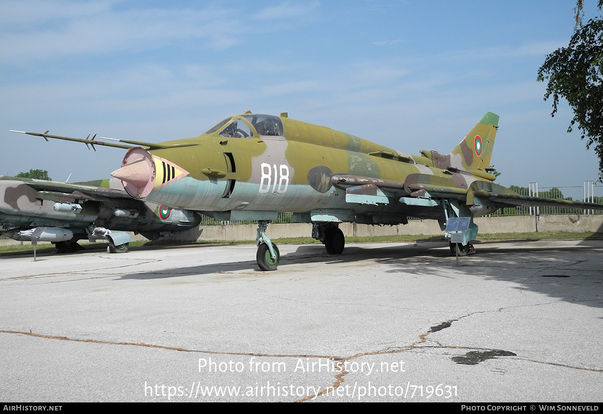 Aircraft Photo of 818 | Sukhoi Su-22M4 | Bulgaria - Air Force | AirHistory.net #719631