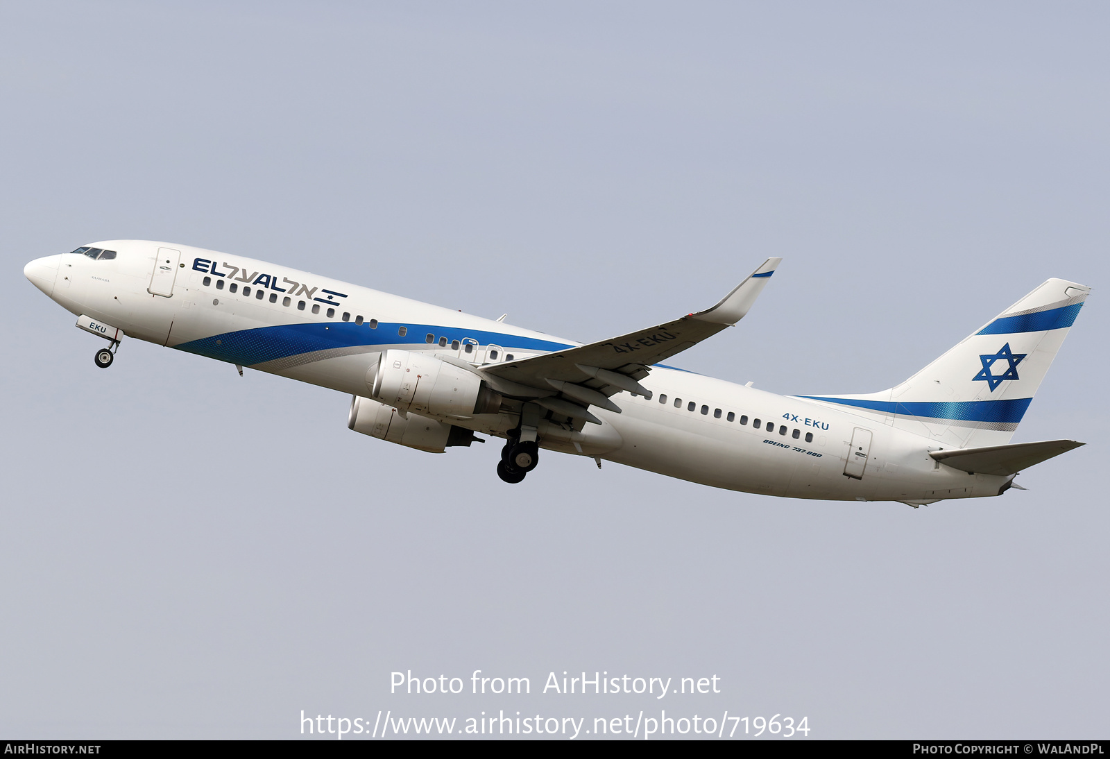 Aircraft Photo of 4X-EKU | Boeing 737-8Z9 | El Al Israel Airlines | AirHistory.net #719634