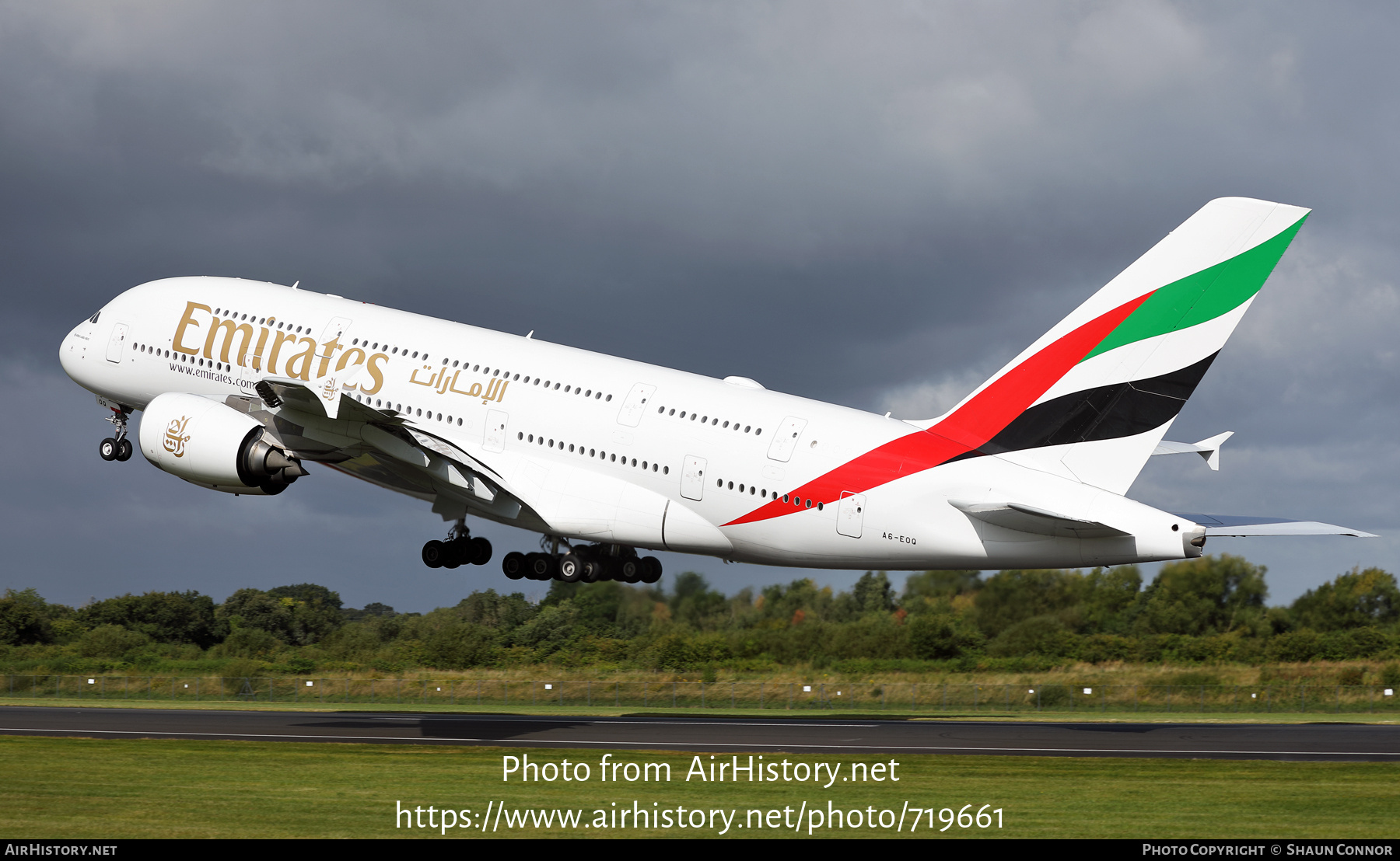 Aircraft Photo of A6-EOQ | Airbus A380-861 | Emirates | AirHistory.net #719661