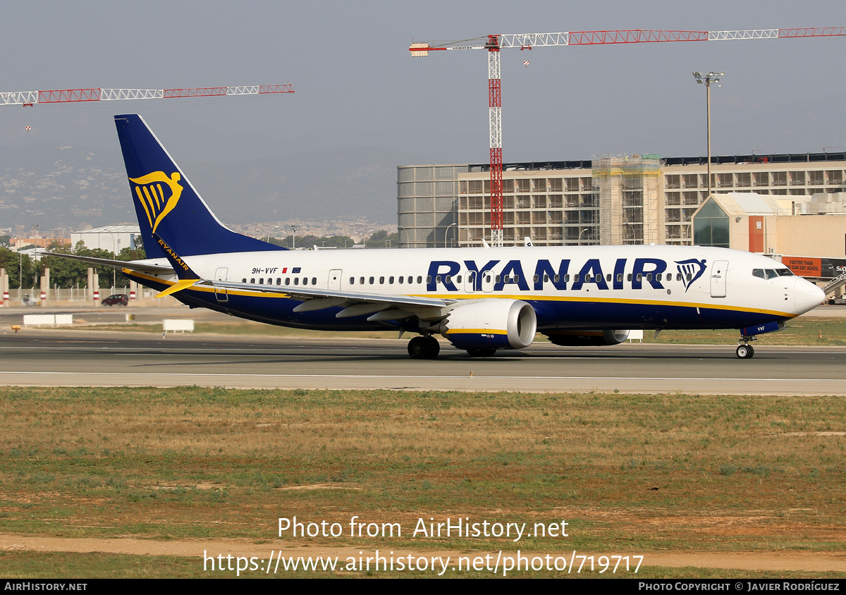 Aircraft Photo of 9H-VVF | Boeing 737-8200 Max 200 | Ryanair | AirHistory.net #719717