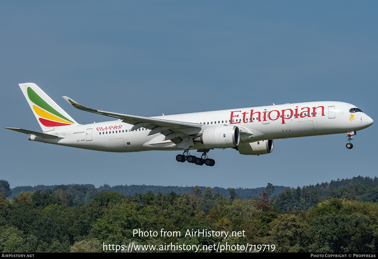 Aircraft Photo of ET-AVC | Airbus A350-941 | Ethiopian Airlines | AirHistory.net #719719