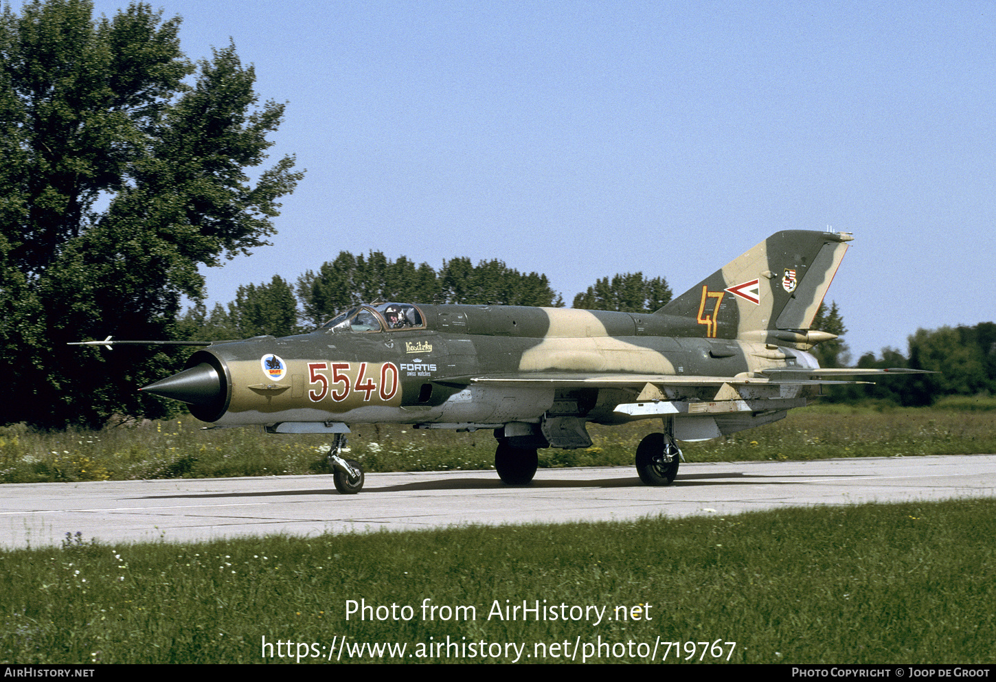 Aircraft Photo of 5540 | Mikoyan-Gurevich MiG-21bis | Hungary - Air Force | AirHistory.net #719767