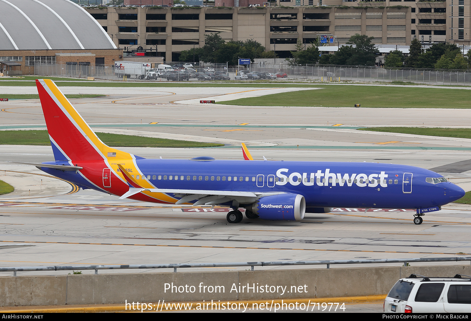 Aircraft Photo of N8755L | Boeing 737-8 Max 8 | Southwest Airlines | AirHistory.net #719774