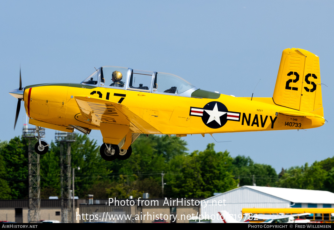 Aircraft Photo of N2VY / 140733 | Beech T-34B Mentor | USA - Navy | AirHistory.net #719782