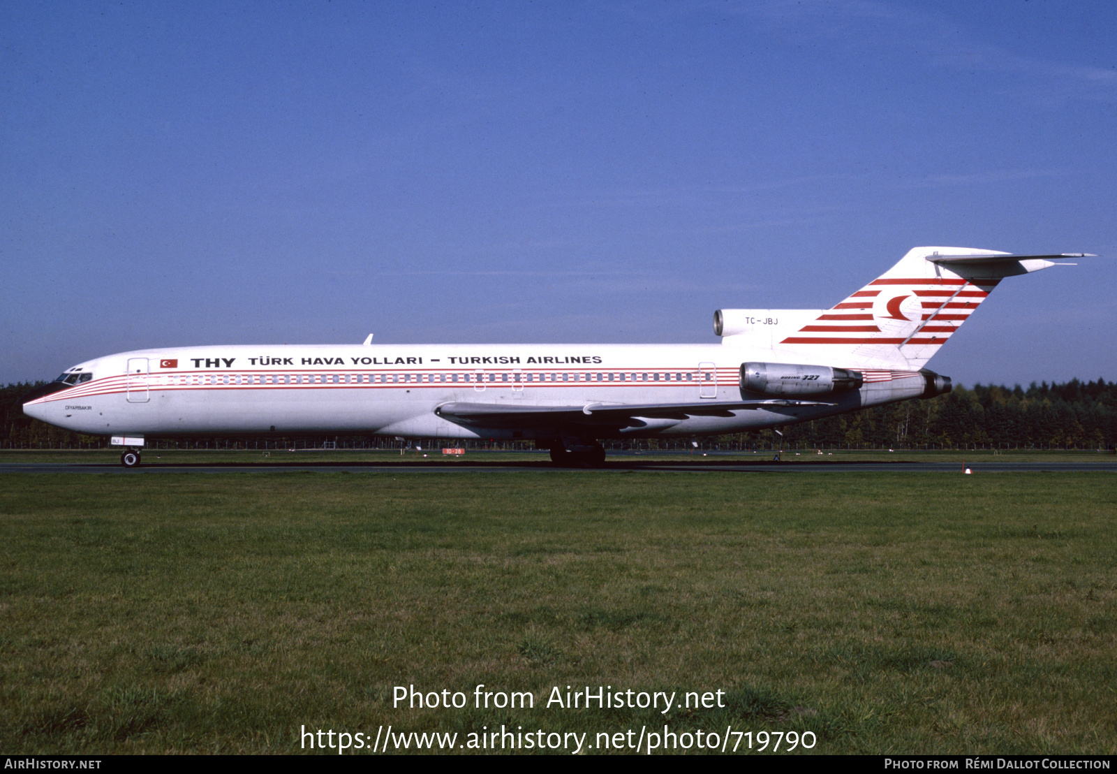 Aircraft Photo of TC-JBJ | Boeing 727-2F2/Adv | THY Türk Hava Yolları - Turkish Airlines | AirHistory.net #719790