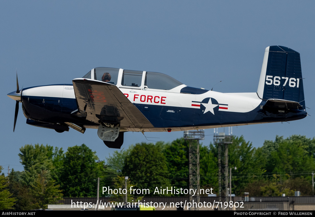 Aircraft Photo of N634M / 56761 | Beech T-34A Mentor | USA - Air Force | AirHistory.net #719802