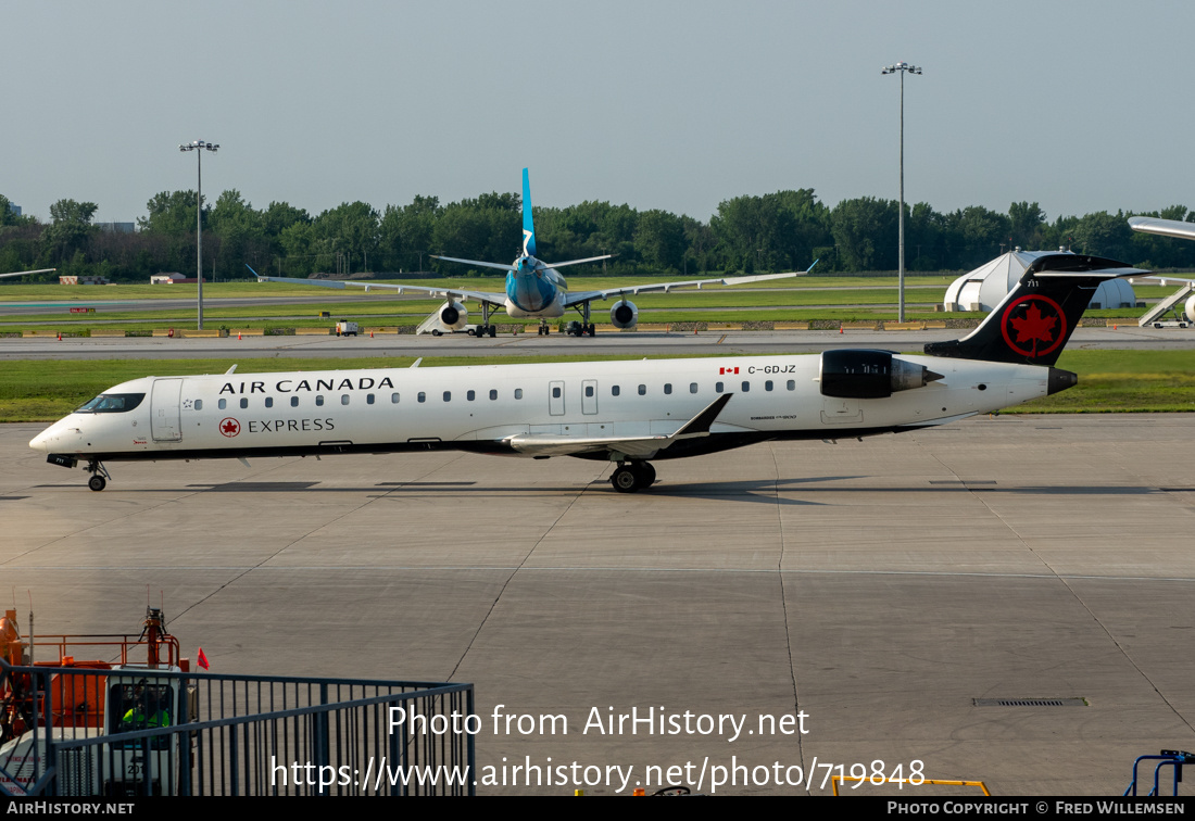 Aircraft Photo of C-GDJZ | Bombardier CRJ-900LR (CL-600-2D24) | Air Canada Express | AirHistory.net #719848