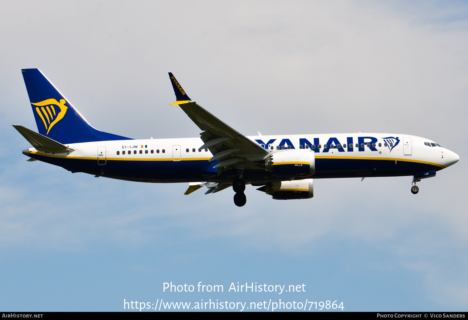 Aircraft Photo of EI-IJW | Boeing 737-8200 Max 200 | Ryanair | AirHistory.net #719864