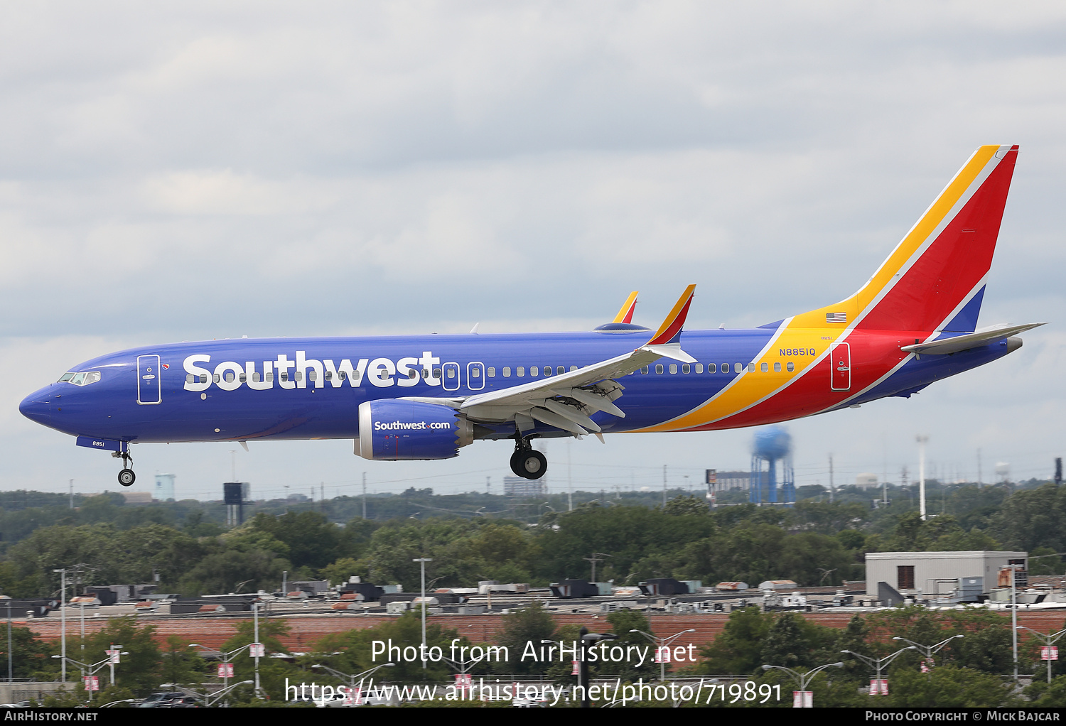 Aircraft Photo of N8851Q | Boeing 737-8 Max 8 | Southwest Airlines | AirHistory.net #719891