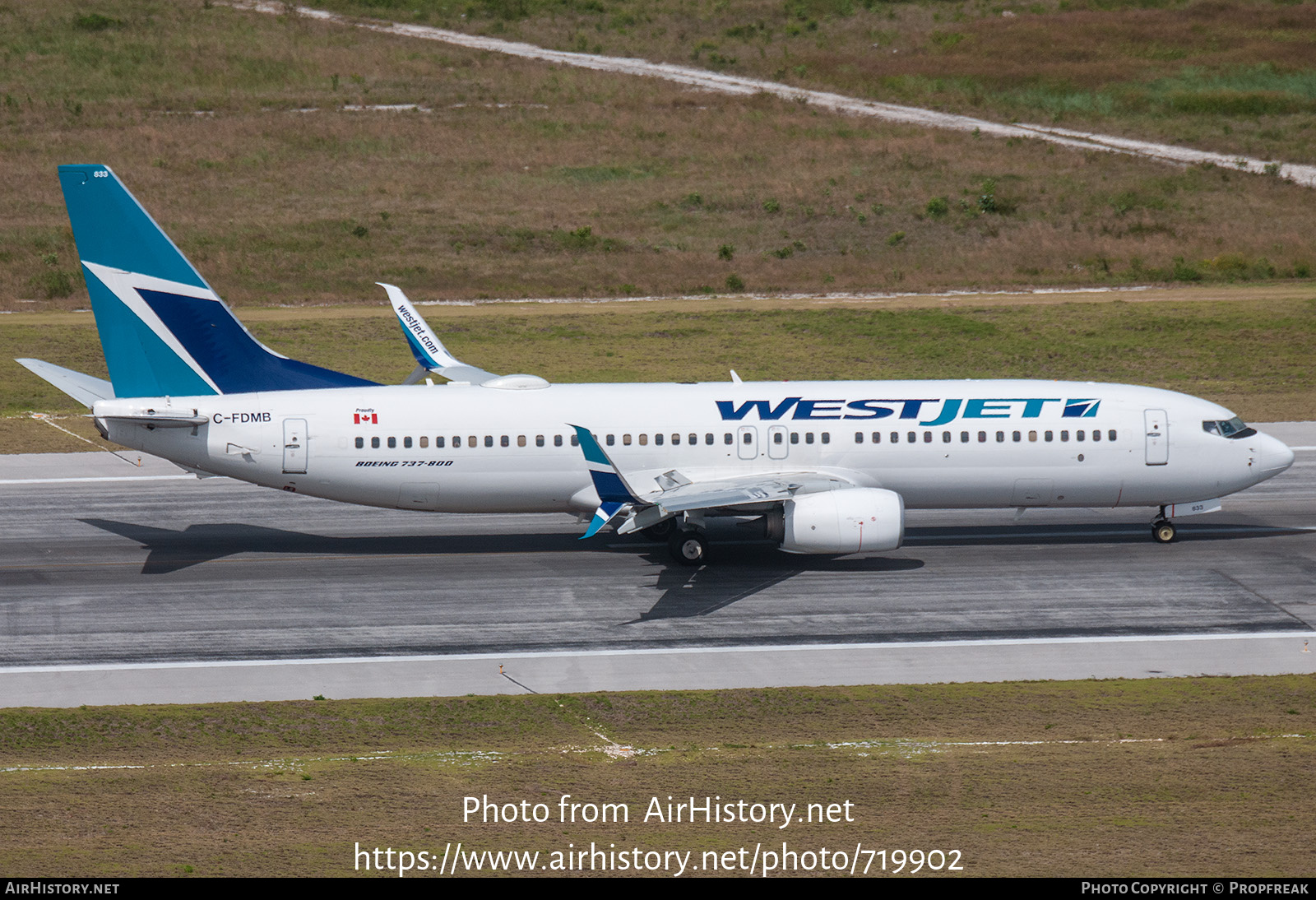 Aircraft Photo of C-FDMB | Boeing 737-8CT | WestJet | AirHistory.net #719902