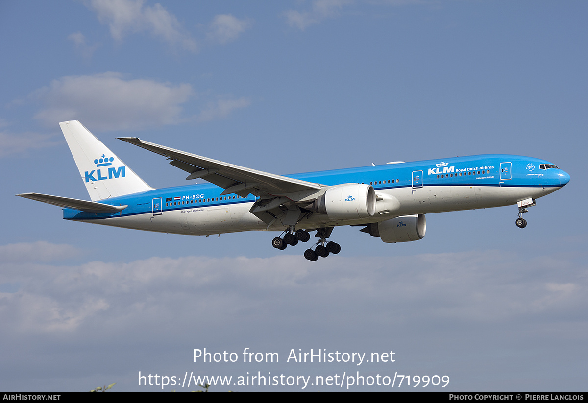 Aircraft Photo of PH-BQG | Boeing 777-206/ER | KLM - Royal Dutch Airlines | AirHistory.net #719909