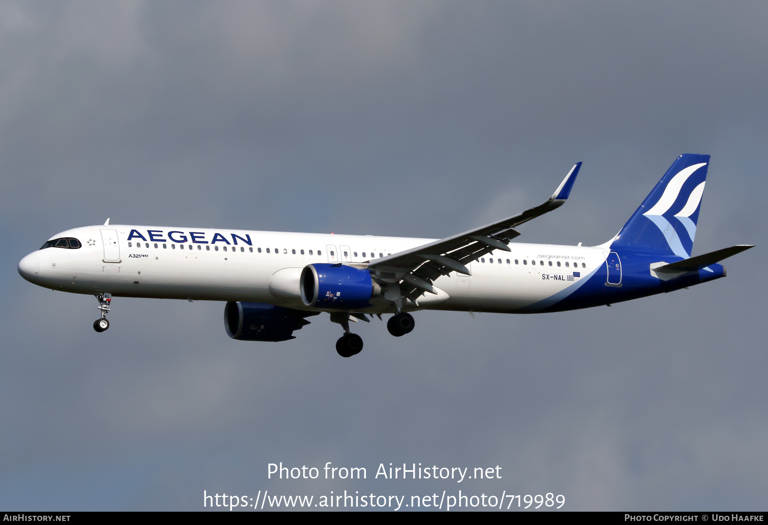 Aircraft Photo of SX-NAL | Airbus A321-271NX | Aegean Airlines | AirHistory.net #719989