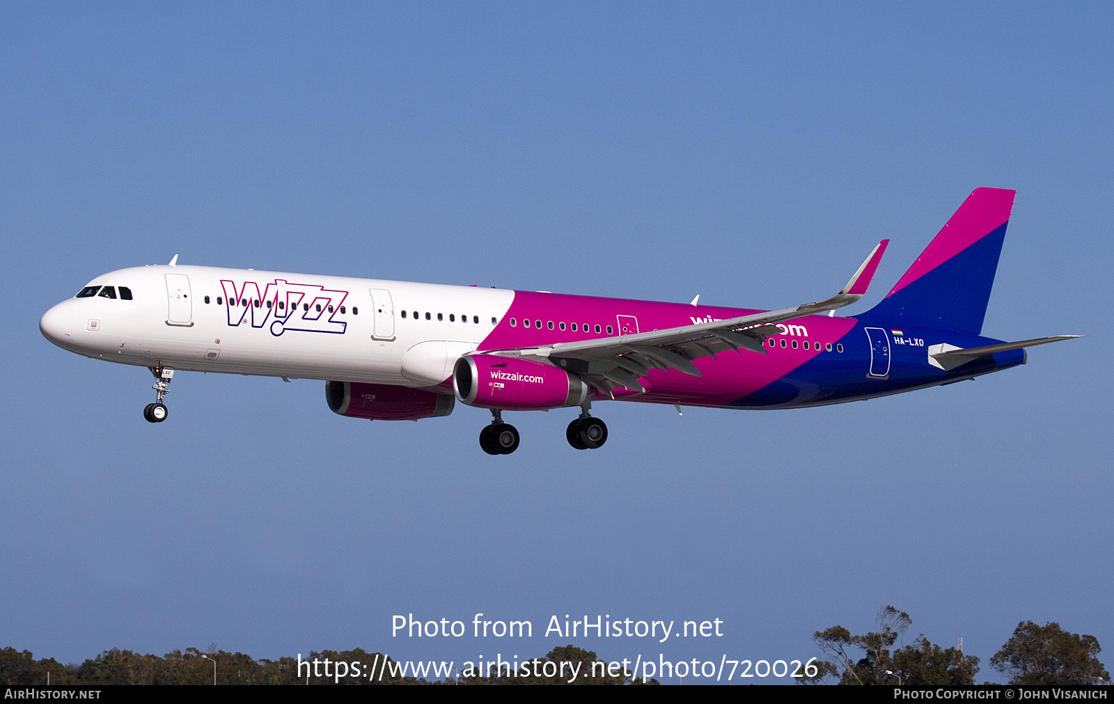 Aircraft Photo of HA-LXO | Airbus A321-231 | Wizz Air | AirHistory.net #720026