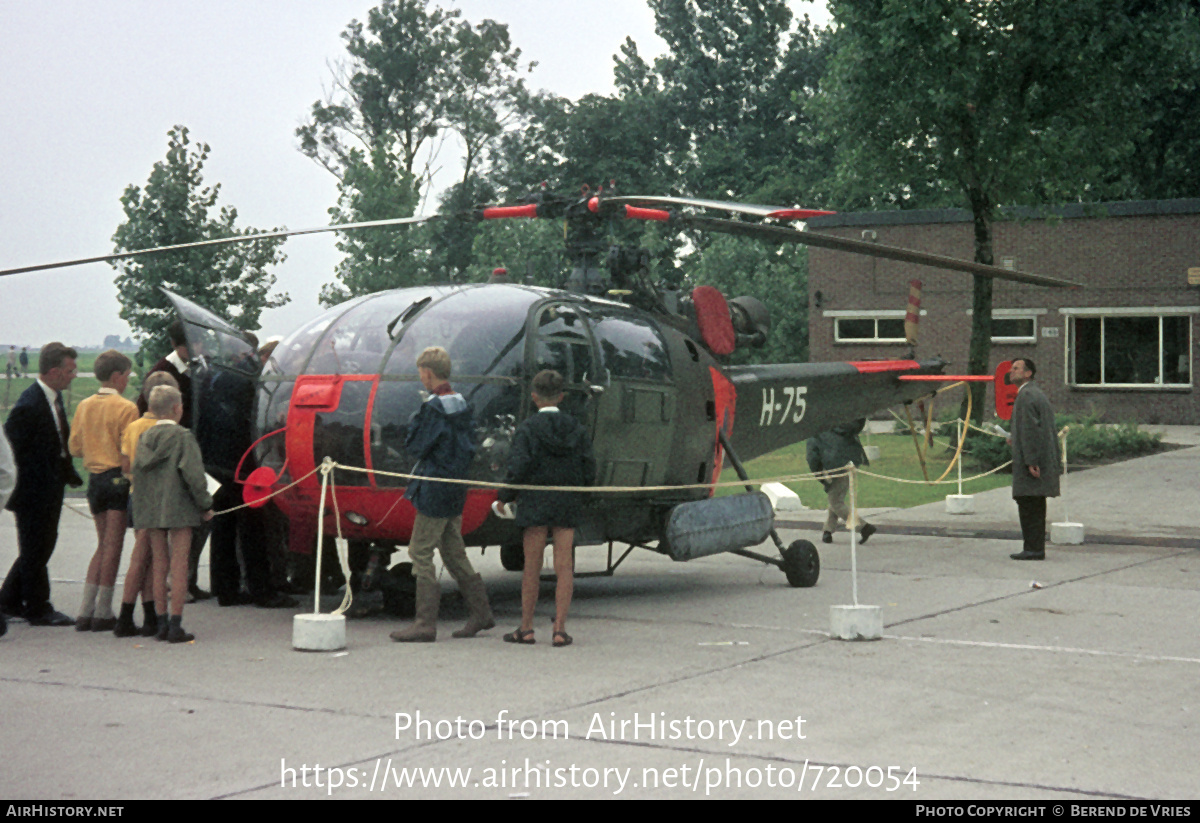 Aircraft Photo of H-75 | Sud SE-3160 Alouette III | Netherlands - Air Force | AirHistory.net #720054