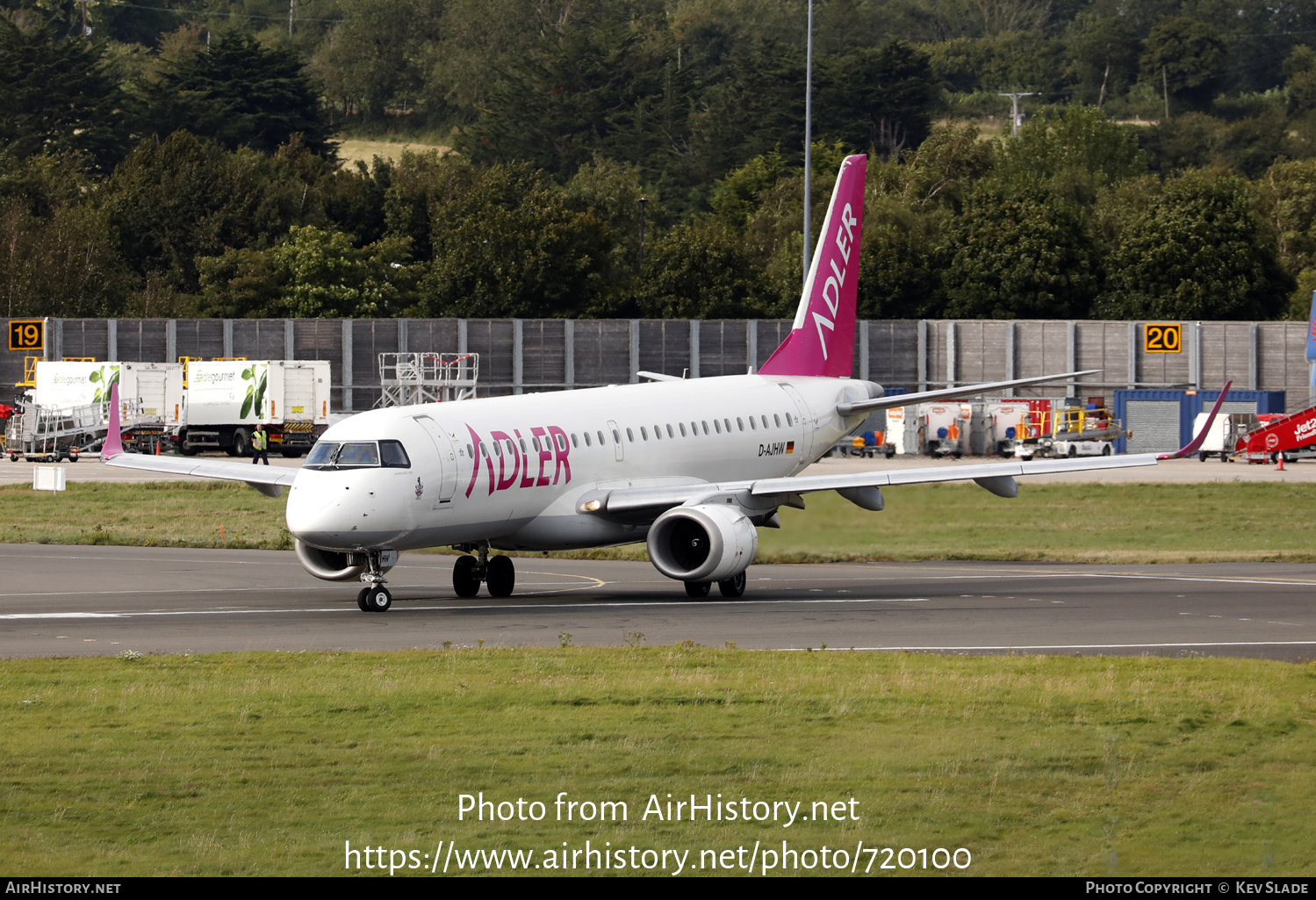 Aircraft Photo of D-AJHW | Embraer 190LR (ERJ-190-100LR) | German Airways | AirHistory.net #720100