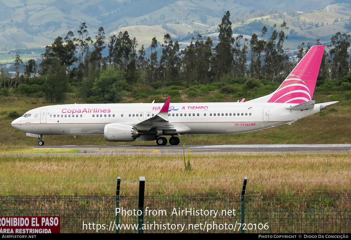 Aircraft Photo of HP-9926CMP | Boeing 737-9 Max 9 | Copa Airlines | AirHistory.net #720106