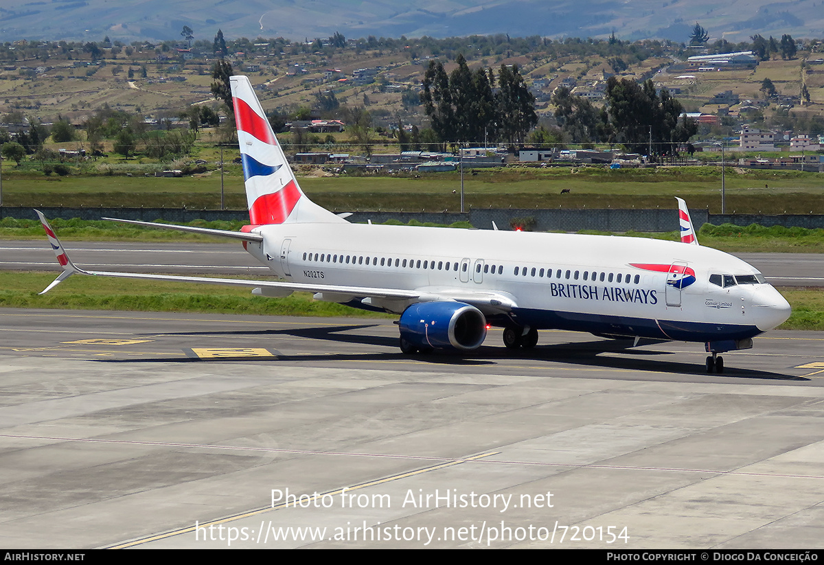 Aircraft Photo of N202TS | Boeing 737-8LD | British Airways | AirHistory.net #720154