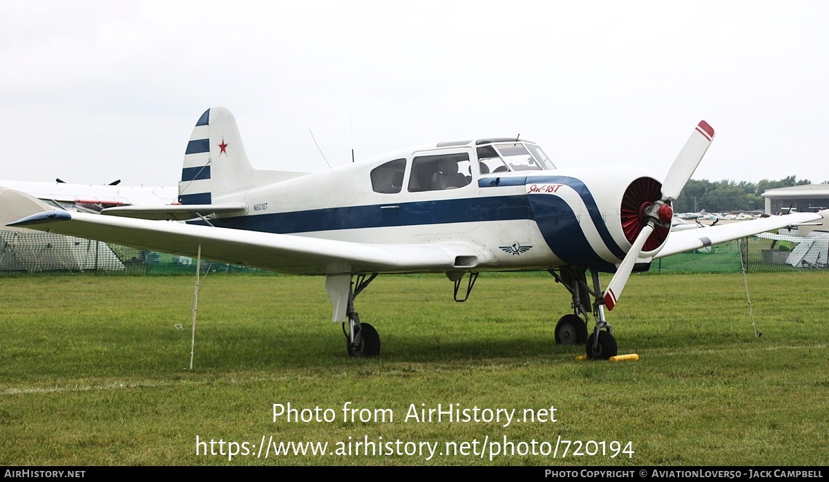 Aircraft Photo of N8018T | Yakovlev Yak-18T | AirHistory.net #720194