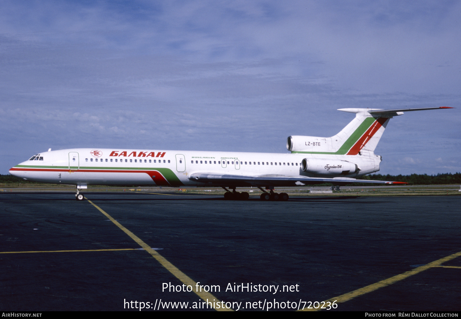 Aircraft Photo of LZ-BTE | Tupolev Tu-154B | Balkan - Bulgarian Airlines | AirHistory.net #720236