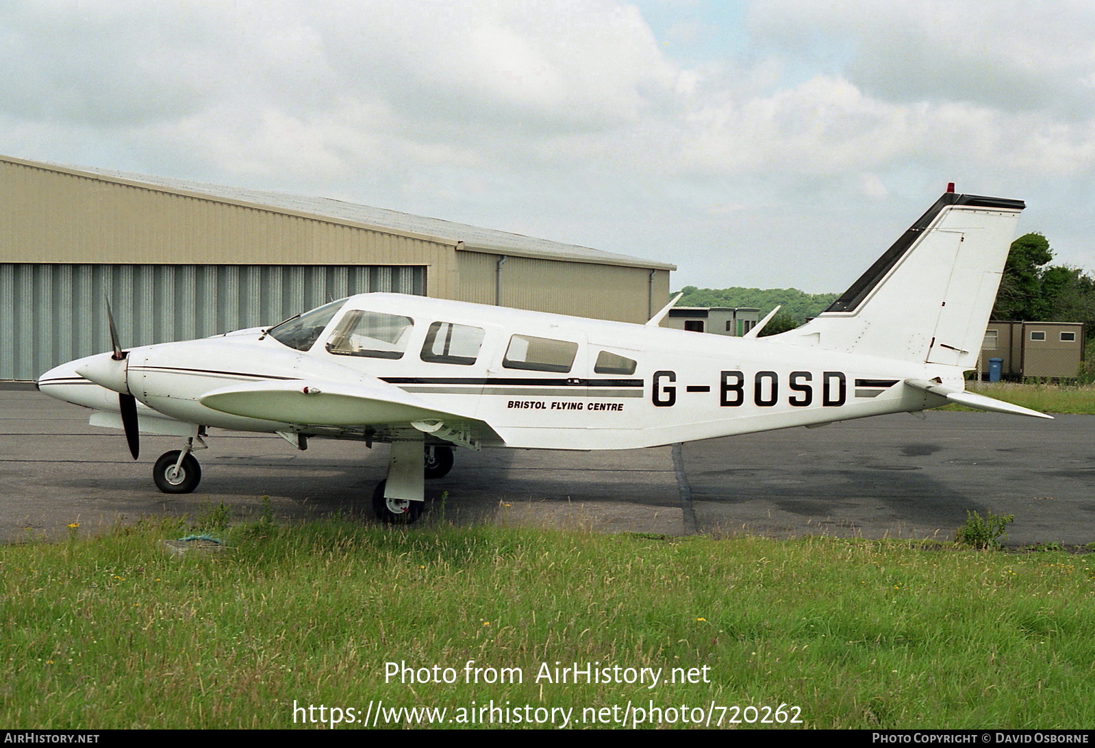 Aircraft Photo of G-BOSD | Piper PA-34-200T Seneca II | Bristol Flying Centre | AirHistory.net #720262