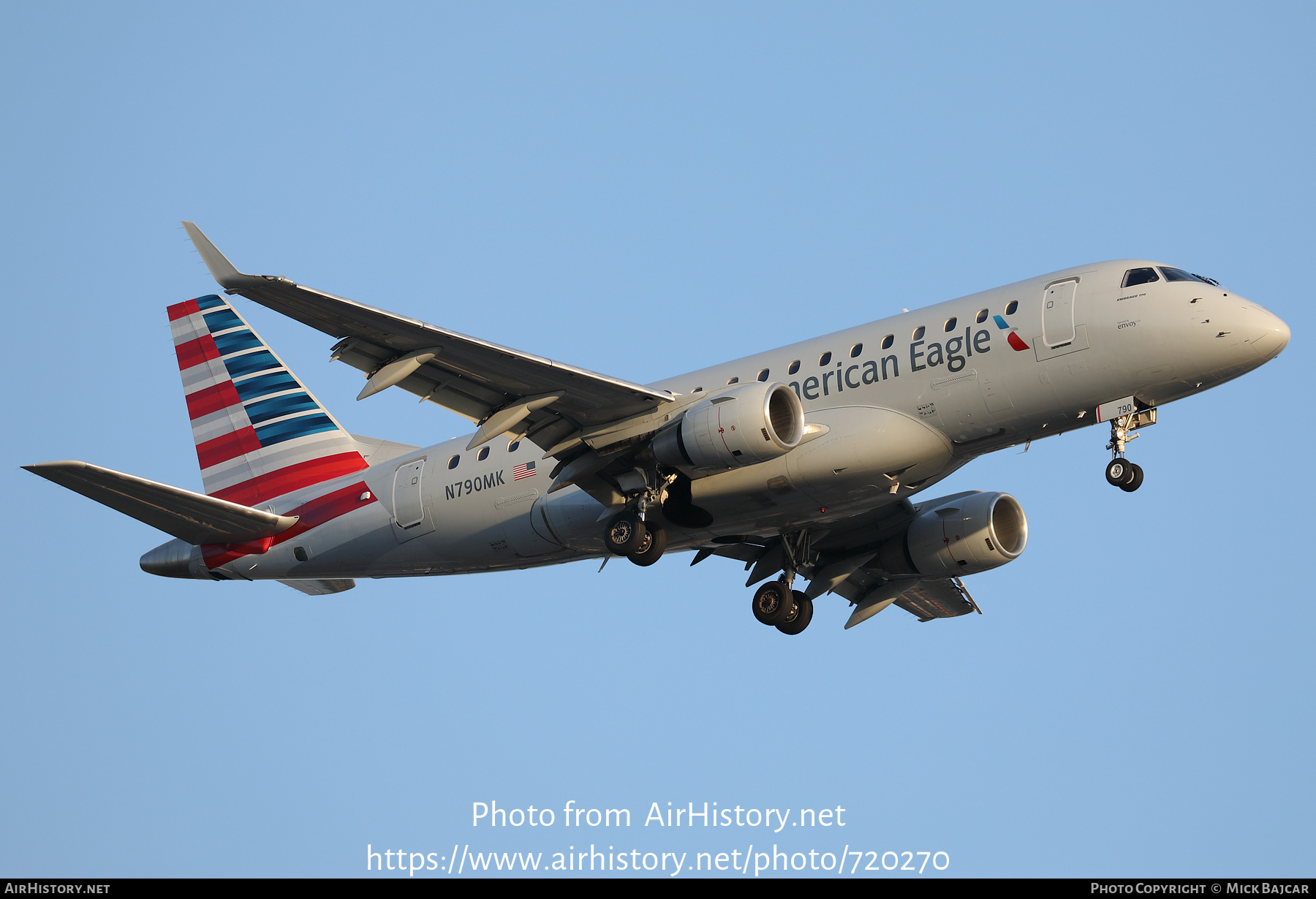 Aircraft Photo of N790MK | Embraer 170SE (ERJ-170-100SE) | American Eagle | AirHistory.net #720270