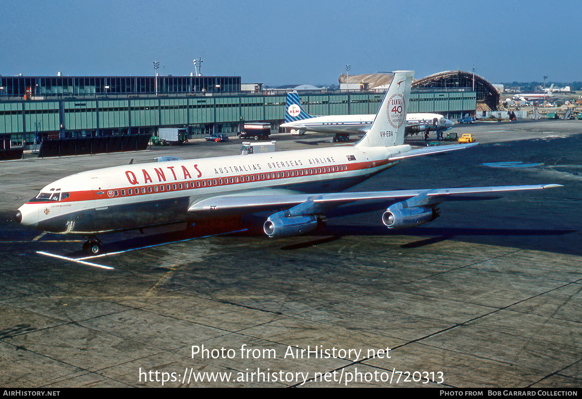 Aircraft Photo of VH-EBA | Boeing 707-138 | Qantas | AirHistory.net #720313