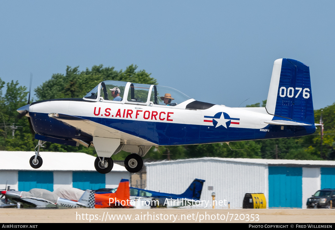 Aircraft Photo of N102PS / 0076 | Beech T-34A Mentor | USA - Air Force | AirHistory.net #720353