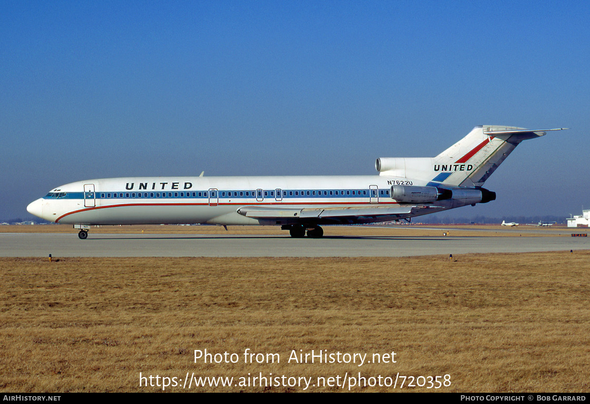 Aircraft Photo of N7622U | Boeing 727-222 | United Air Lines | AirHistory.net #720358