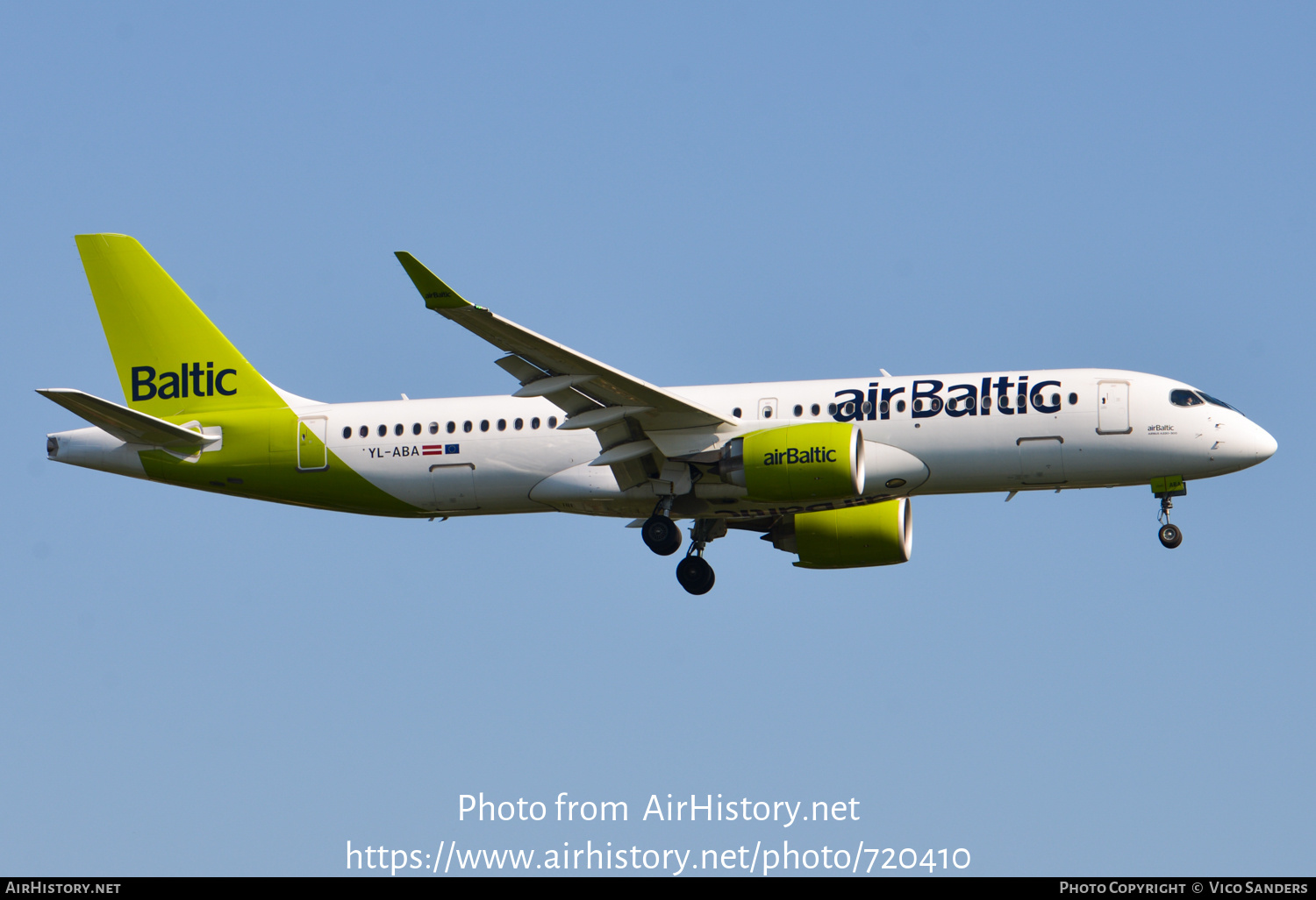 Aircraft Photo of YL-ABA | Airbus A220-371 (BD-500-1A11) | AirBaltic | AirHistory.net #720410