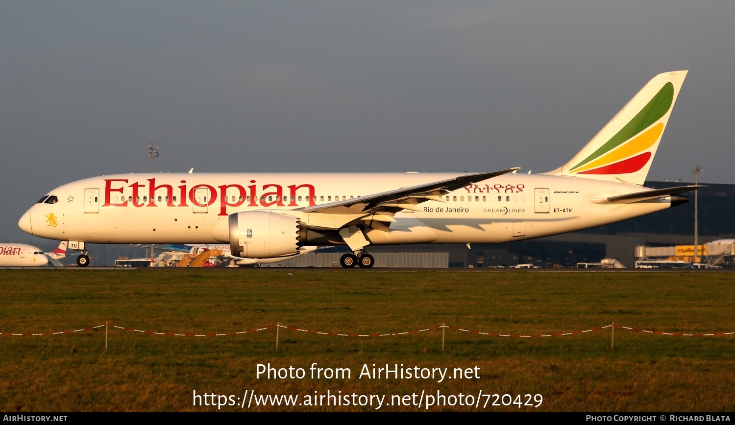 Aircraft Photo of ET-ATH | Boeing 787-8 Dreamliner | Ethiopian Airlines | AirHistory.net #720429