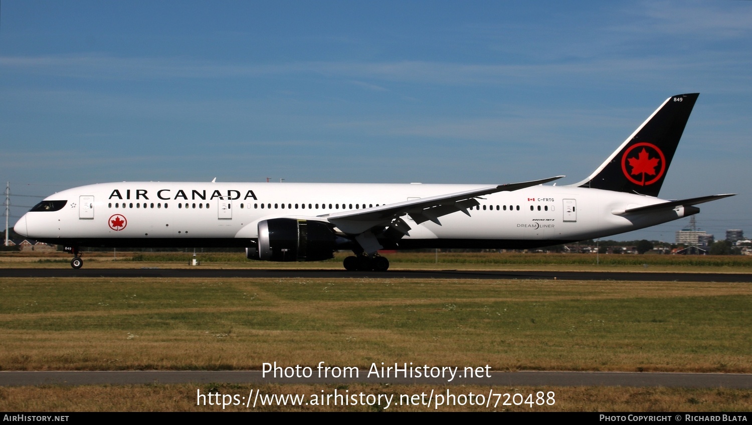 Aircraft Photo of C-FRTG | Boeing 787-9 Dreamliner | Air Canada | AirHistory.net #720488