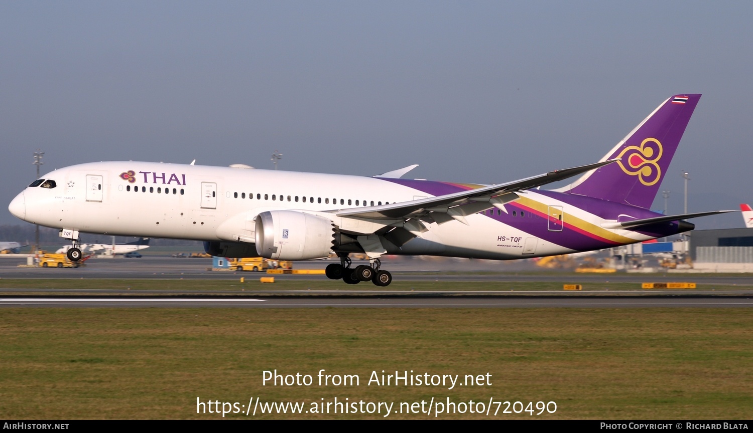 Aircraft Photo of HS-TQF | Boeing 787-8 Dreamliner | Thai Airways International | AirHistory.net #720490