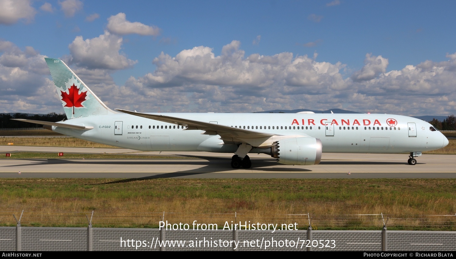 Aircraft Photo of C-FGDZ | Boeing 787-9 Dreamliner | Air Canada | AirHistory.net #720523