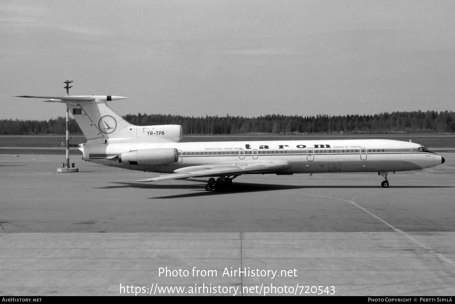 Aircraft Photo of YR-TPB | Tupolev Tu-154B | TAROM - Transporturile Aeriene Române | AirHistory.net #720543