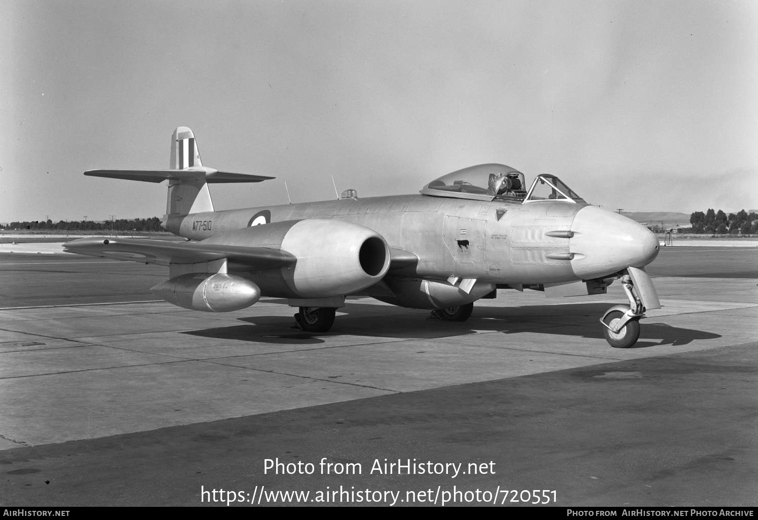 Aircraft Photo of A77-510 | Gloster Meteor U21A | Australia - Air Force | AirHistory.net #720551