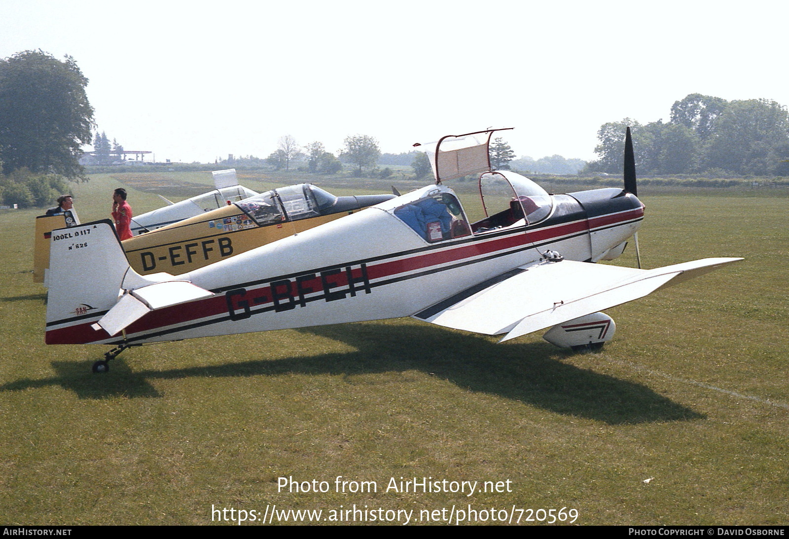 Aircraft Photo of G-BFEH | SAN Jodel D-117A | AirHistory.net #720569