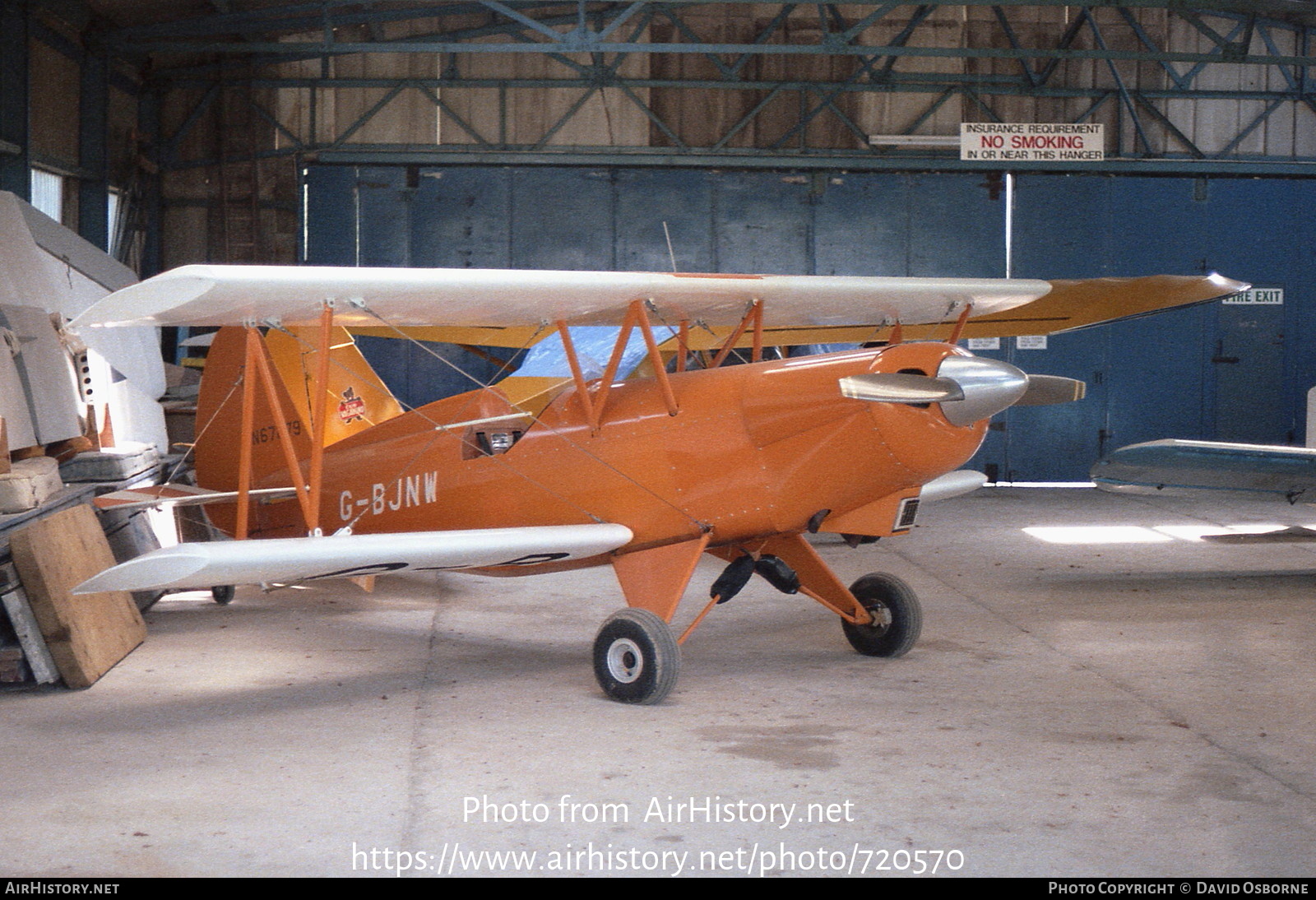 Aircraft Photo of G-BJNW / N67279 | EAA Biplane Model P2 | AirHistory.net #720570