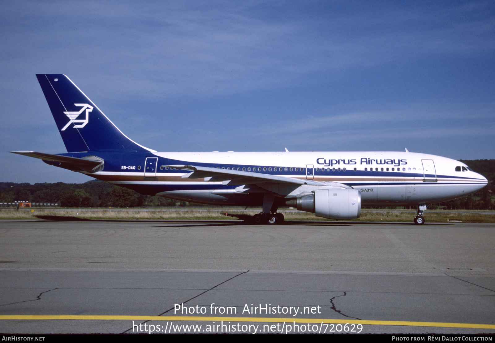 Aircraft Photo of 5B-DAQ | Airbus A310-203 | Cyprus Airways | AirHistory.net #720629