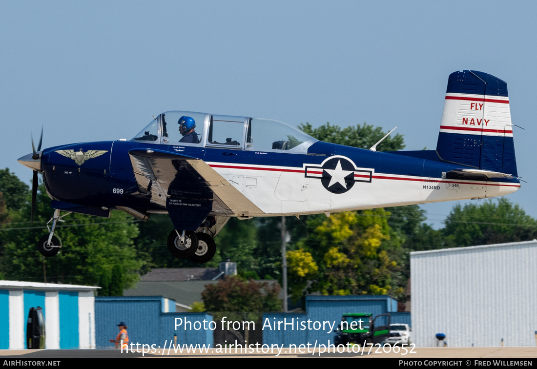 Aircraft Photo of N134RD / 140699 | Beech T-34B Mentor | USA - Navy | AirHistory.net #720652