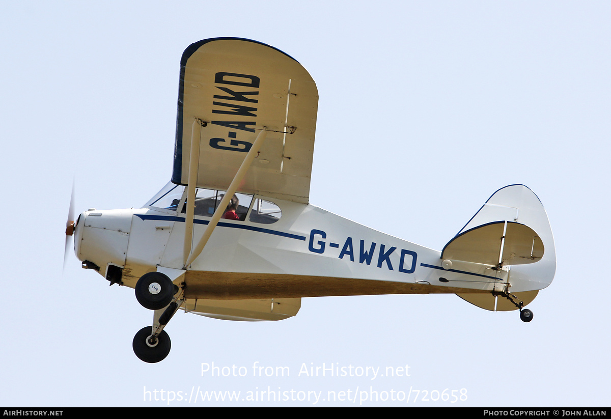 Aircraft Photo of G-AWKD | Piper PA-17 Vagabond | AirHistory.net #720658