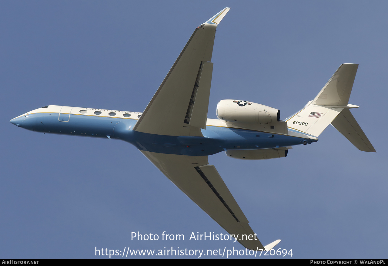 Aircraft Photo of 06-0500 / 60500 | Gulfstream Aerospace C-37B Gulfstream G550 (G-V-SP) | USA - Air Force | AirHistory.net #720694