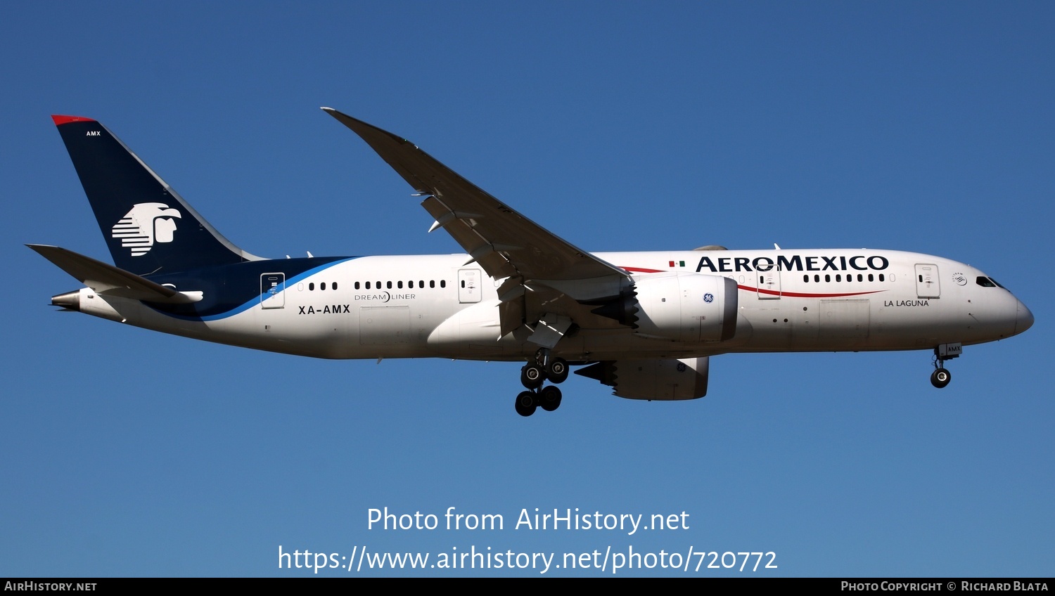 Aircraft Photo of XA-AMX | Boeing 787-8 Dreamliner | AeroMéxico | AirHistory.net #720772