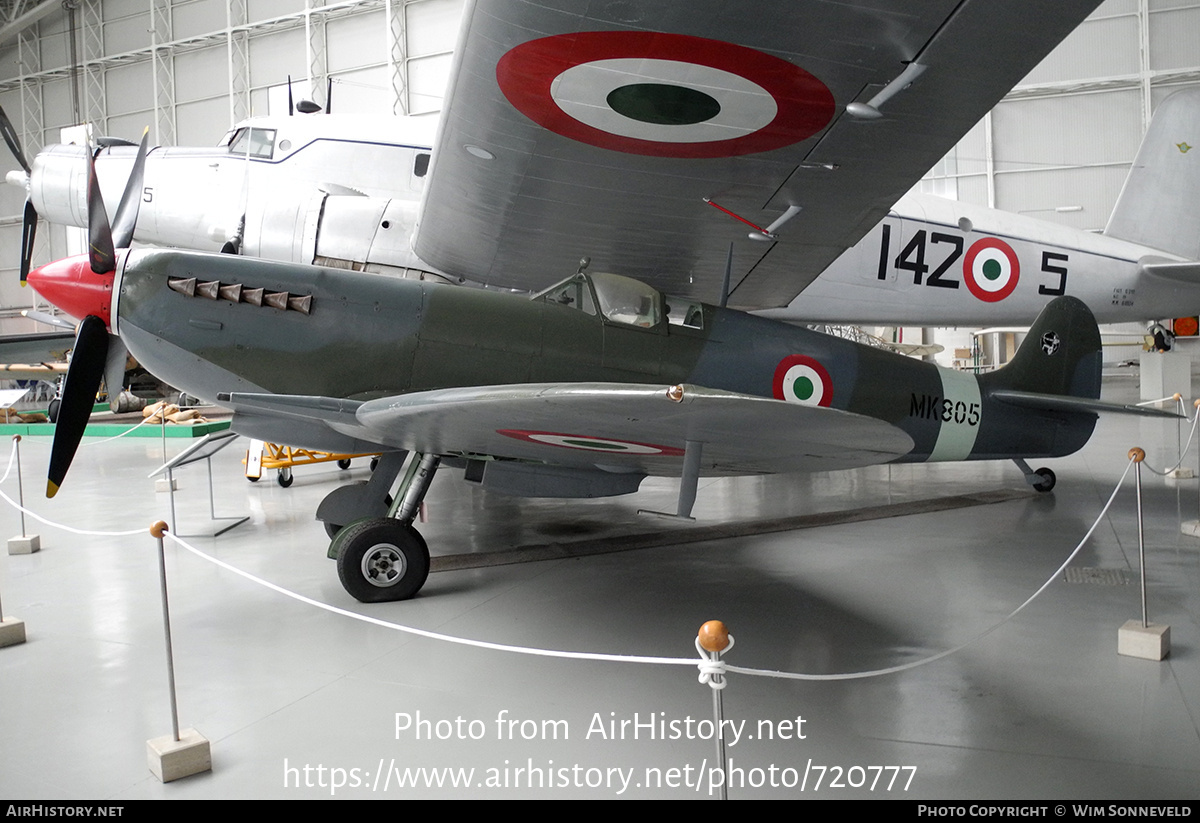 Aircraft Photo of MK805 / MM4084 | Supermarine 361 Spitfire LF9C | Italy - Air Force | AirHistory.net #720777