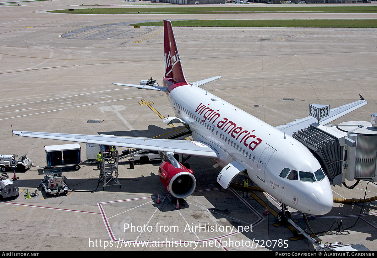 Aircraft Photo of N522VA | Airbus A319-112 | Virgin America | AirHistory.net #720785