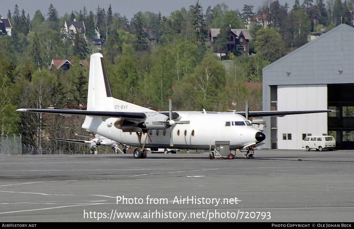 Aircraft Photo of OY-BVF | Fokker F27-600 Friendship | Business Flight | AirHistory.net #720793