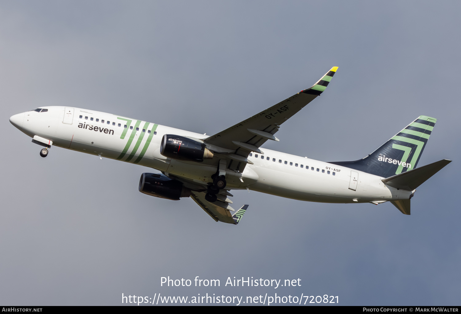 Aircraft Photo of OY-ASF | Boeing 737-8GJ | Airseven | AirHistory.net #720821